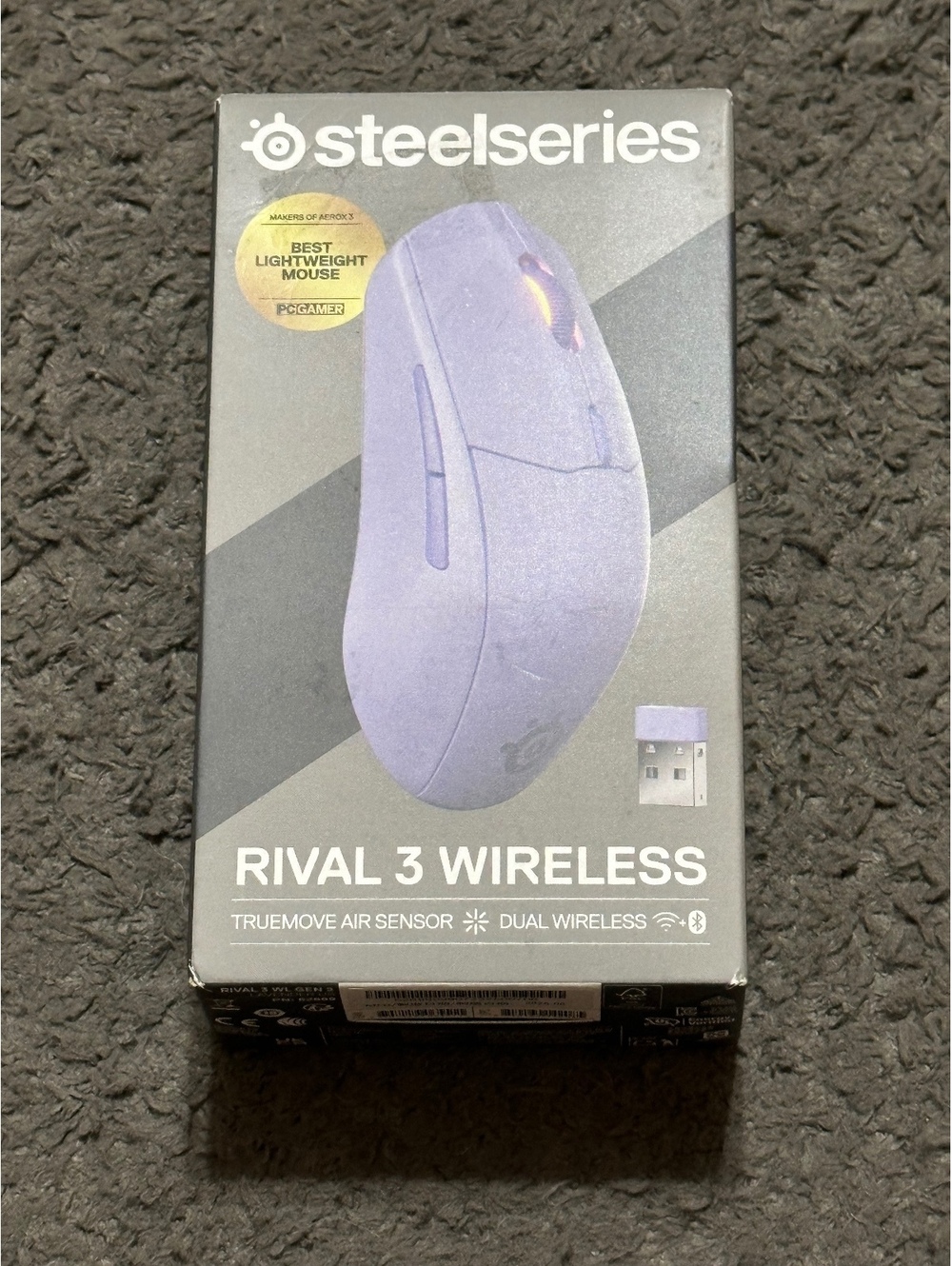 SteelSeries Rival 3 Wireless Gaming Mouse - Purple